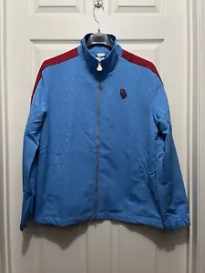 Puma x Dapper Dan T7 Full Zip Track Jacket Blue Red Men's Size L 620864-27 RARE - Picture 1 of 11