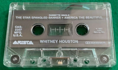 Cassette Single Whitney Houston Star-Spangled Banner / America the Beautiful - Imagem 1 de 2