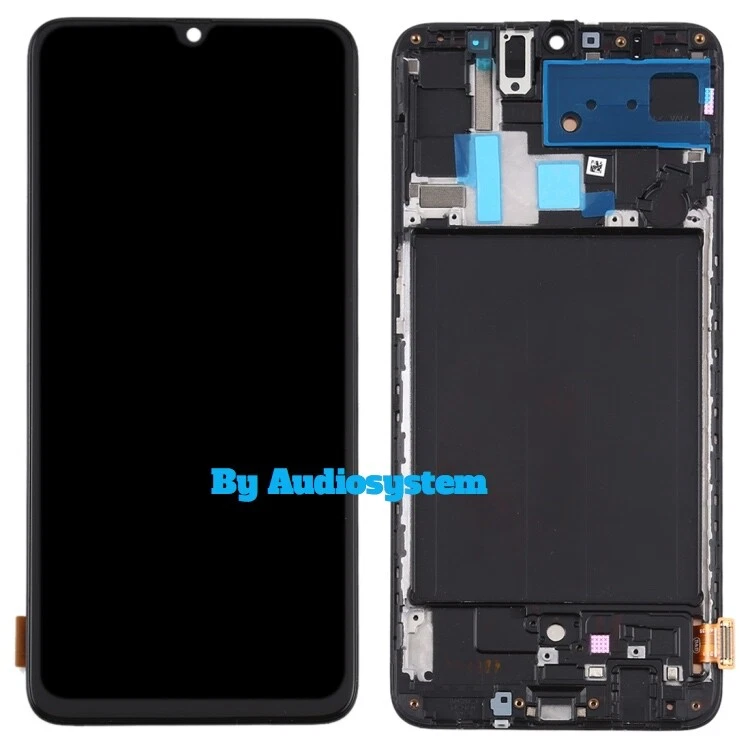 DISPLAY TOUCH SCREEN+FRAME SAMSUNG GALAXY A70 SM-A705FN/DS NERO VETRO SCHERMO - Immagine 1 di 1