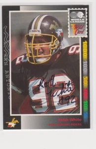 ROBB WHITE SAN ANTONIO RIDERS WORLD LEAGUE SOIUTH DAKOTA AUTOGRAPHED CARD - Picture 1 of 1
