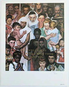 Norman Rockwell Offset Lithograph - Limited Edition - Federation Of UN 1961 - Picture 1 of 10