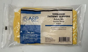 ASP Medical LPT150DYL rutschfeste Patientenhausschuhe, Erwachsene XL, gelb - 1 Paar - Bild 1 von 1