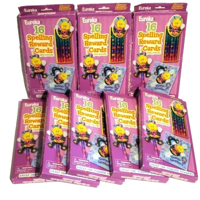 铅笔拼写奖励卡教师尤里卡超级拼写奖128张 — 第 1/4 张图片