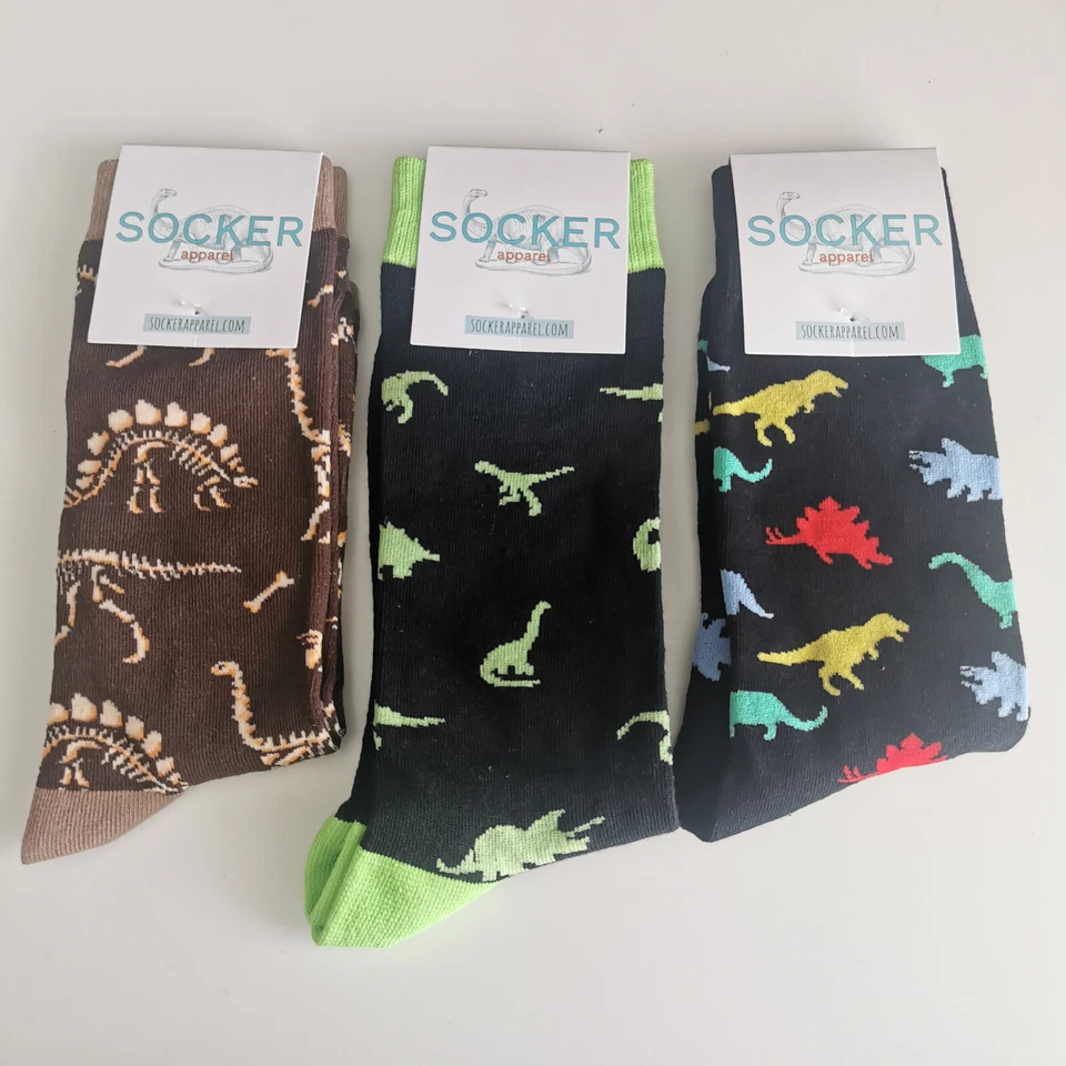 Dinosaur Socks | Adult UK Size 7-10 | Jurassic Park - Image 1 of 1