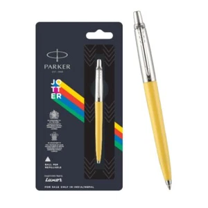 Penna a sfera Parker Jotter Originals bordo cromato| colore giallo corpo inchiostro colore blu - Foto 1 di 5