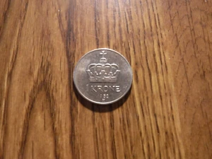 NORWAY 1 KRONE 1982 COIN (882) - Picture 1 of 2