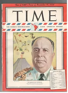 NICARAGUA ANASTASIO SOMOZA GARCIA PRESIDENT TIME magazine 1948 November 15 - Foto 1 di 2