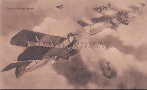 AERONAUTICA - Combattimento Aereo, Cartolina WWI - Picture 1 of 2