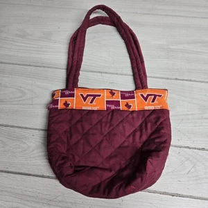 Virginia Tech Hokies VT Blacksburg Shoulder Nag Purse Tote - Picture 1 of 6