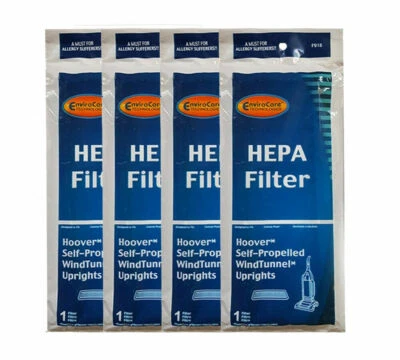 4 filtros de alergia HEPA 40120101 serve para túnel de vento vertical Hoover 40110001 - Imagem 1 de 2