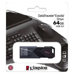 Kingston DataTraveler Exodia Onyx 64GB USB 3.2 Gen 1 USB Flash Drive, DTXON/64GB - Picture 1 of 5