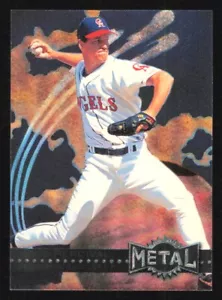 1996 Metal Universe TROY PERCIVAL card #30 CALIFORNIA ANGELS Baseball - Picture 1 of 2