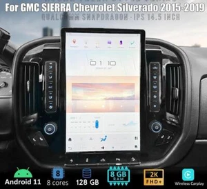 14.4" Car Android Stereo Tesla Style For Chevrolet Silverado Gmc Sierra 2013-20 - Picture 1 of 10