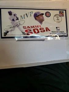 Sammy Sosa 1998 National League MVP Commemorative Envelope 11/19/1998 - Picture 1 of 4