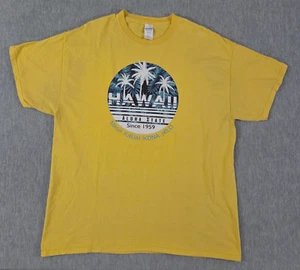 Camisa Amarilla XL Hawaii Aloha State Since 1959 Maui Kauai Kona Hilo Adulto - Imagen 1 de 10