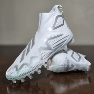 Adidas Freak Ultra 22 Primeknit Football Cleats White Silver Men's 9.5 GX5131 - Picture 1 of 16