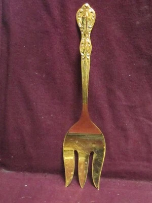 Wm Rogers & Son 不锈钢皇家庄园镀金冷肉叉 8 1/8 英寸无单色 — 第 1/4 张图片