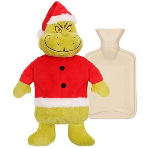 Grinch Wärmflasche mit weichem Bezug, Naturkautschuk 1l - Bild 1 von 9