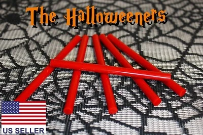 Mini palos de pegamento rojo sangre de 4" - Adhesivo Hot Melt artesanías de Halloween 5/16 (.31 pulgadas) Foto 1 de 2