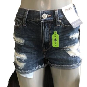 NEU Mudd hoch geschnittene Shortie abgenutzt Bündchen Shorts Junior Größe 5 neu mit Etikett $ 38 - Bild 1 von 8
