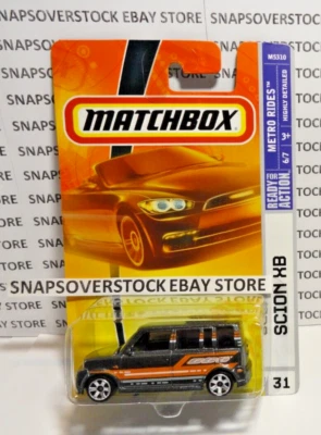 Matchbox Metalflake Charcoal Scion XB 2008, viajes en metro #6/7, MBX #31, casi como nuevo Foto 1 de 4
