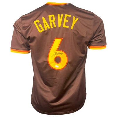 Steve Garvey Signed San Diego Brown Baseball Jersey (JSA) - Image 1 of 3
