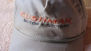 CUSHMAN MOTOR SCOOTERS Hat ; Adjustable one size; Tan ; 90's - Picture 1 of 10