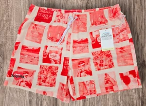 NWT Duvin Beach Club Men's 2XL I Love Tequila Lined Swim Trunks Shorts 5.25" - Picture 1 of 5