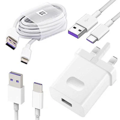 Huawei SuperCharge HW-050450B00 Mains Charger Adapter  & Or 5A Type C USB Cable - Image 1 of 3