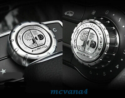 Multimedia Control Button Knob Badge Decal AMG Emblem Sticker 29mm Mercedes Benz • 10.99€