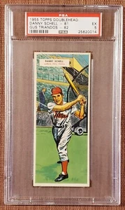 1955 Topps Doubleheader #81 Danny Schell Gus Triandos Baseball Card PSA 5 EX - Picture 1 of 2