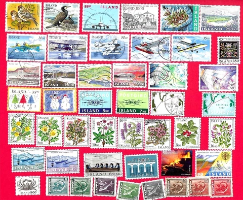 ICELAND Stamps Used 13 FREE SHIPPING! Cover