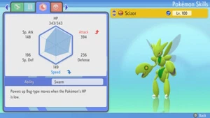 Pokemon Brilliant Diamond Shining Pearl BDSP - Shiny 6IV Max EV Scizor - Picture 1 of 4