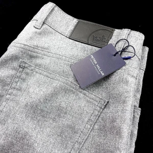Peter Millar Excursionist Flex Wool Alpine 5 Pocket Pants Nickel Gray 42x34 $285 - Foto 1 di 10