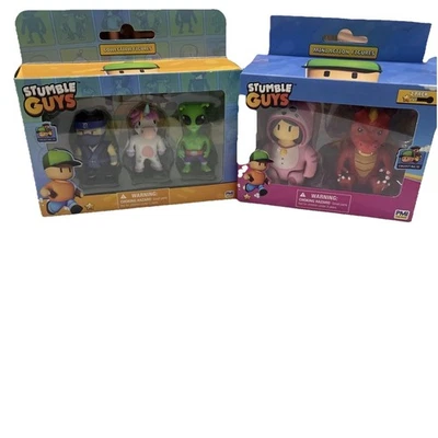 Conjunto de 5 brinquedos colecionáveis Stumble Guys Sprinkles Ninja Kai Green Alien Meowmer - Imagem 1 de 4