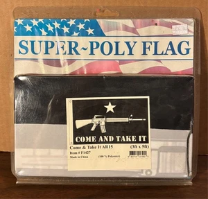Eagle Emblems Inc. - "Come and Take It" AR15 Super Poly Flag - 3 pies x 5 pies - NUEVO - Imagen 1 de 3