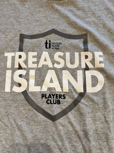 Treasure Island Casino Player Las Vegas Tee grau Kurzarm T-Shirt XL Gildan - Bild 1 von 5