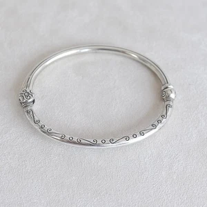 Bracciale Brighton Charm Bracciale Placcato Argento Chiusura Magnetica Cerniera Ritirato 2,5" - Foto 1 di 5