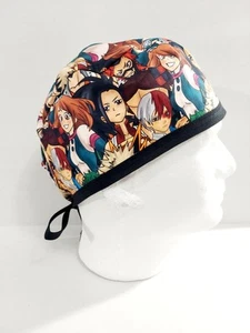 Totenkopfmütze, Doo Rag, Scrub Cap, OP-Mütze, Chemo Mütze, My Hero Academia - Bild 1 von 3