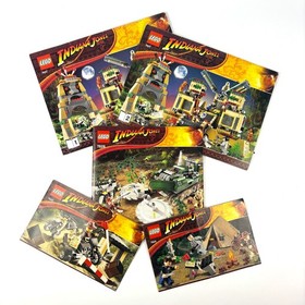 Lego Indiana Jones Temple of Crystal Skull 7620 7624 7626 7627 1 & 2 Instruction