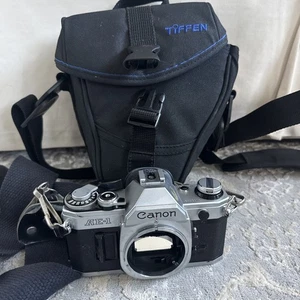 Canon AE-1  SLR 35mm Film Camera, Silver&Black Body And Case, Tested! - Picture 1 of 10