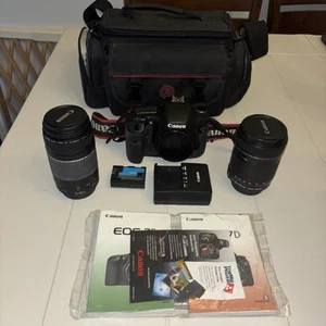 Canon EOS 7D with 75–300 mm zoom lens and EFS 18–135 mm lens  - Picture 1 of 18