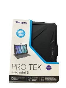 New Targus Pro-Tek For IPad Mini 6 Case Black THZ911US Antimicrobial Protection - Picture 1 of 3