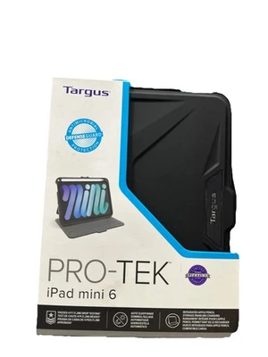 New Targus Pro-Tek For IPad Mini 6 Case Black THZ911US Antimicrobial Protection - Image 1 of 3