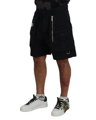 Preloved Dsquared² Vintage Dsquared2 Cargo Shorts Black Men Foto 1 de 4