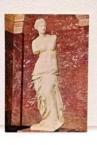 Vintage Venus de Milo Kunst Postkarte 5,5x3,5 Louvre Skulptur Französisch gedruckt Nomis - Bild 1 von 6