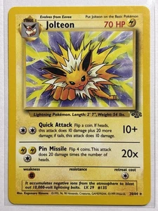 Jolteon 20/64 - Jungle Non Holo Rare Pokemon TCG WOTC - Picture 1 of 2