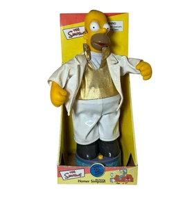Vintage 2002 Gemmy Mini Dancing Disco Homer Simpson The Simpson Doll Boxed - Picture 1 of 11