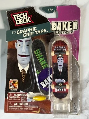 Tech Deck TD Graphic Grip Tape Baker Series Andrew Reynolds Skateboard 1/7 - Image 1 of 2