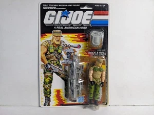 K25i05511 ROCK & ROLL MOC COMO NUEVO EN TARJETA SELLADA 1989 GI JOE FIGURA DE COLECCIÓN HASBRO - Imagen 1 de 15